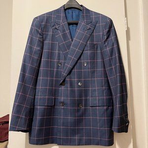 Mens Double Breasted Suit Jacket and Pants. Fits Mens R 42